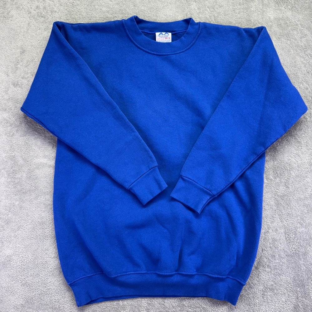 Alstyle Apparel Heavyweight Royal‎ Blue Crewneck Sweatshirt Mens Medium